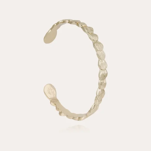 Liane bangle bracelet large size gold