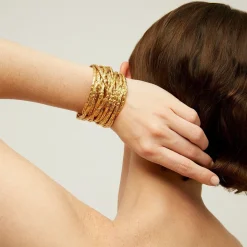 Liane cuff bracelet gold