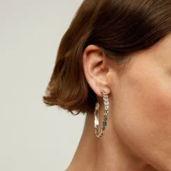 Liane hoop earrings silver