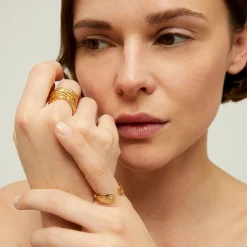 Liane jonc Bis ring gold