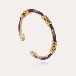 Lima cabochons bangle bracelet gold