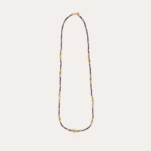 Lima long necklace gold