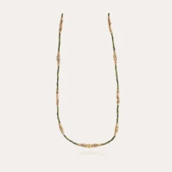 Lima long necklace gold