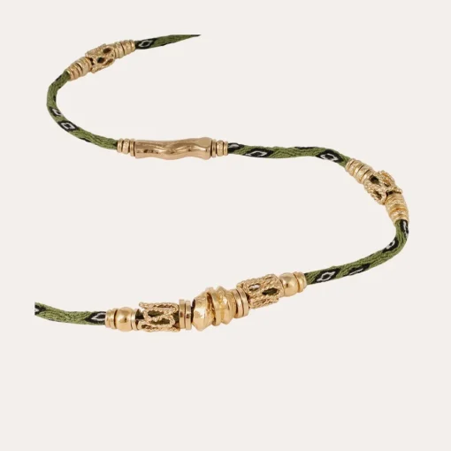 Lima long necklace gold