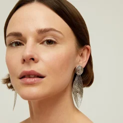 Longwave earrings small size silver