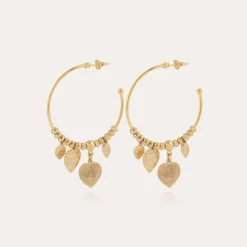 Love hoop earrings mini gold