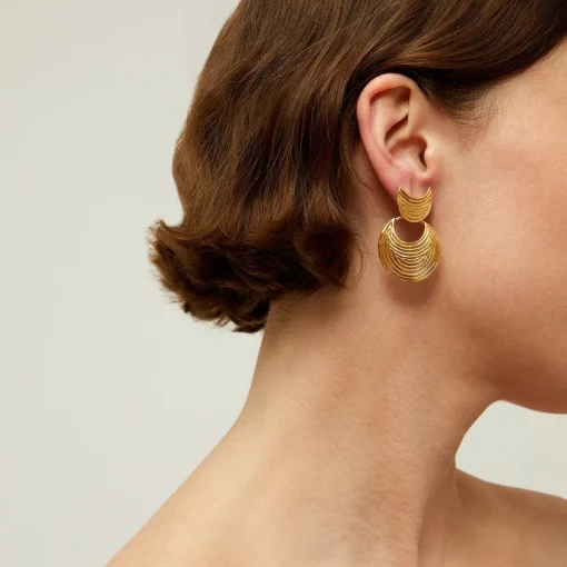 Luna Wave earrings mini gold