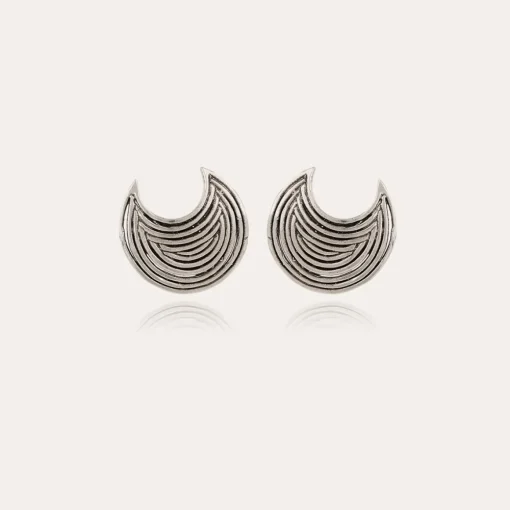 Luna Wave studs earrings silver