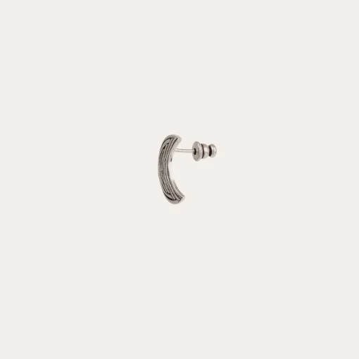 Luna Wave studs earrings small size silver