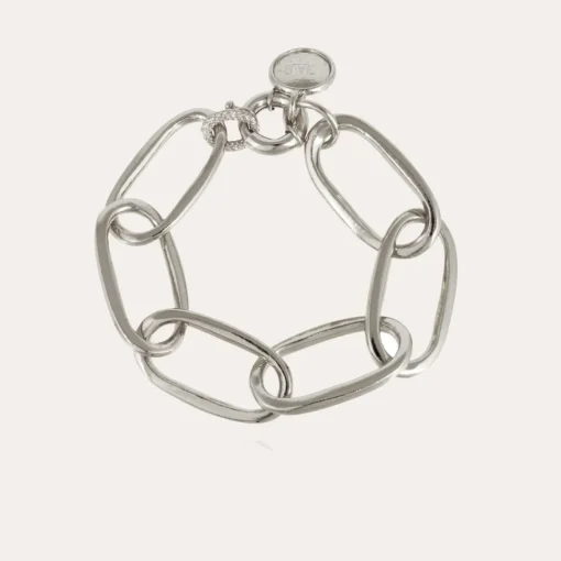 Maille Oval bracelet large size silver