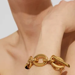 Maille Ovale bracelet medium size gold