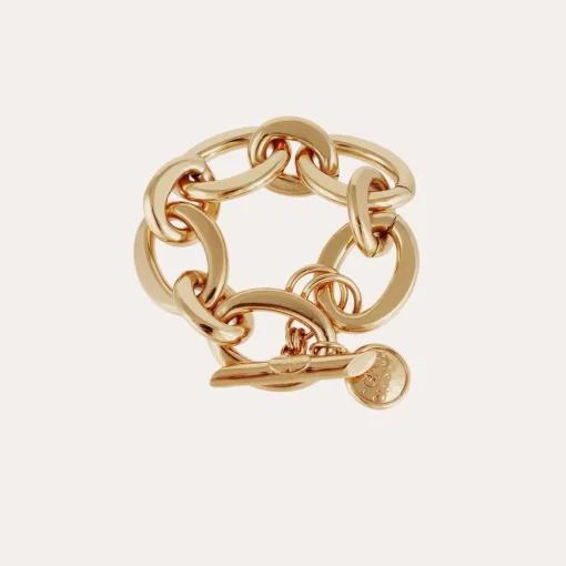 Maille Ovale bracelet medium size gold