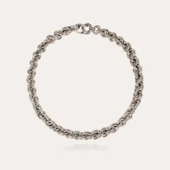 Maille rond entrecroisé necklace silver