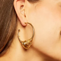 Maranzana hoop earrings gold
