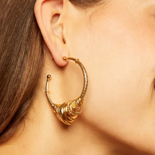 Maranzana hoop earrings gold