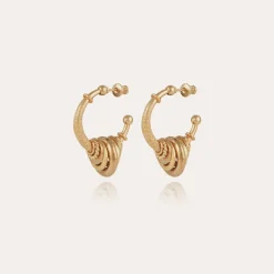 Maranzana hoop earrings small size gold