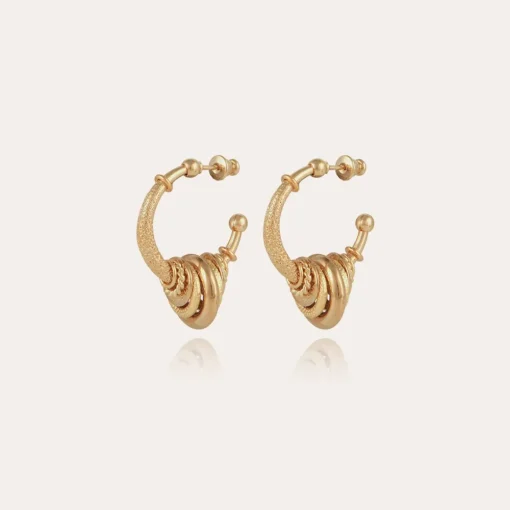 Maranzana hoop earrings small size gold