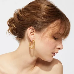 Milo hoop earrings gold