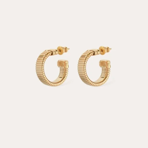 Milo hoop earrings mini gold