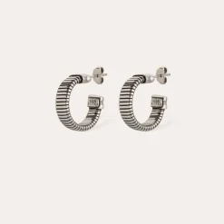 Milo hoop earrings mini silver