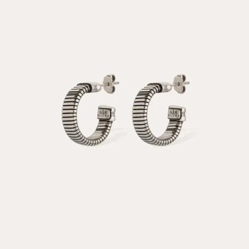 Milo hoop earrings mini silver