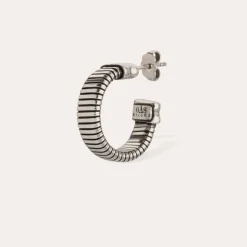 Milo hoop earrings mini silver