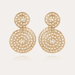 Onde Chain earrings large size gold