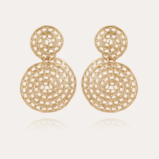 Onde Chain earrings large size gold