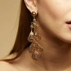 Orferia earrings large size gold