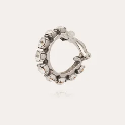 Parelie earrings silver - Strass