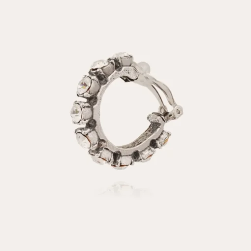 Parelie earrings silver - Strass