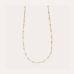 Perla long necklace gold