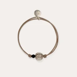 Petanque bracelet silver