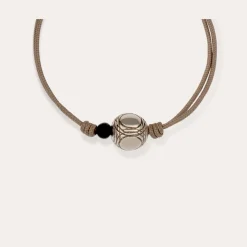 Petanque bracelet silver
