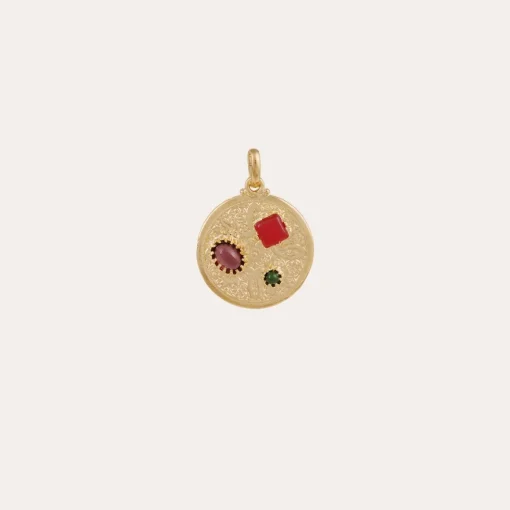 Piece cabochons charms Constantine gold