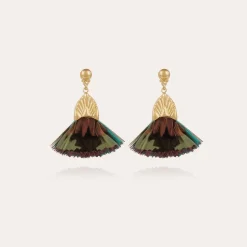 Plumette earrings gold