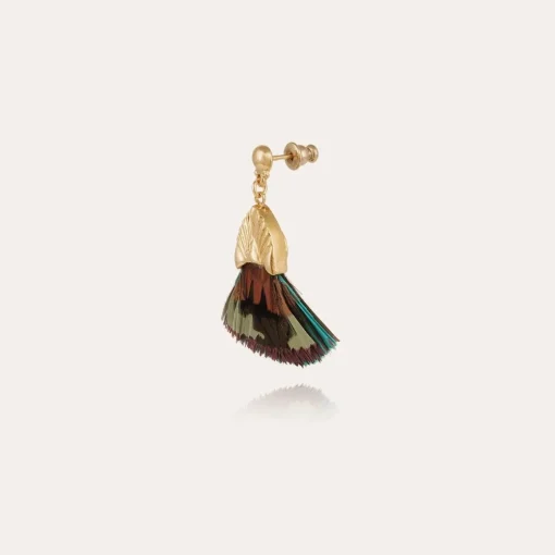 Plumette earrings gold