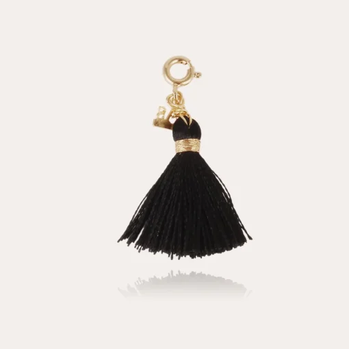 Pompon pendant charms gold