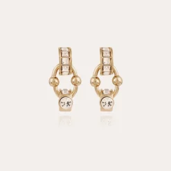 Rivage strass earrings gold