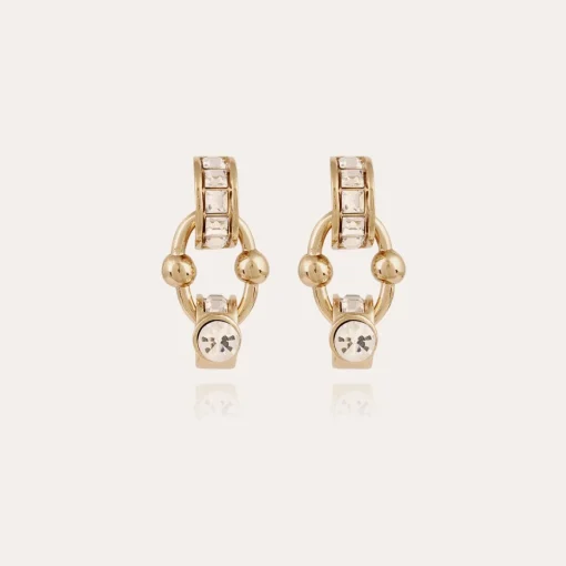 Rivage strass earrings gold