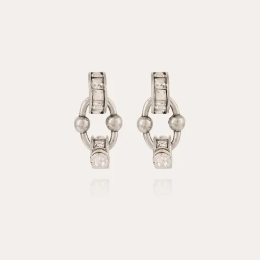 Rivage strass earrings silver
