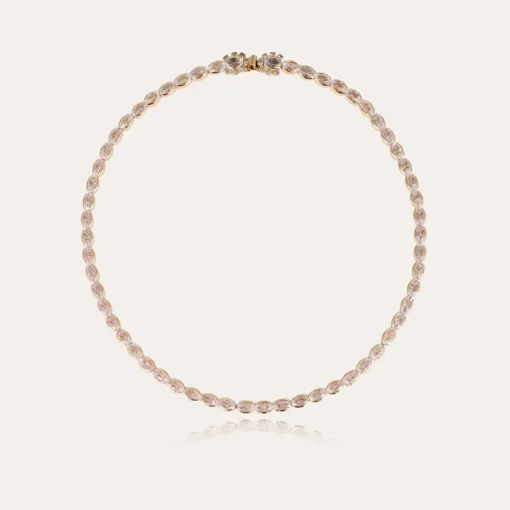 Riviera Simple necklace large size gold - Zirconia