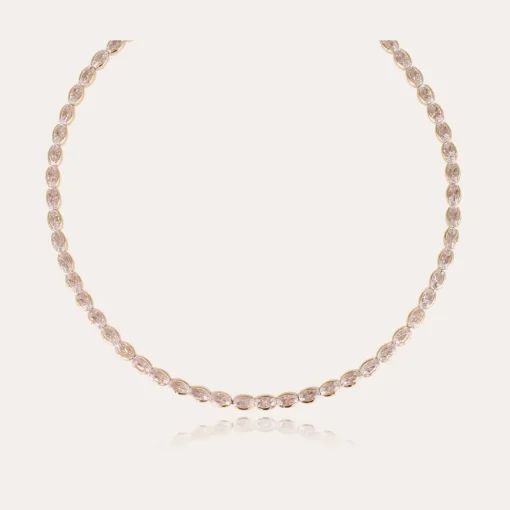 Riviera Simple necklace large size gold - Zirconia