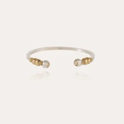 Sari Bis strass bracelet bicolore