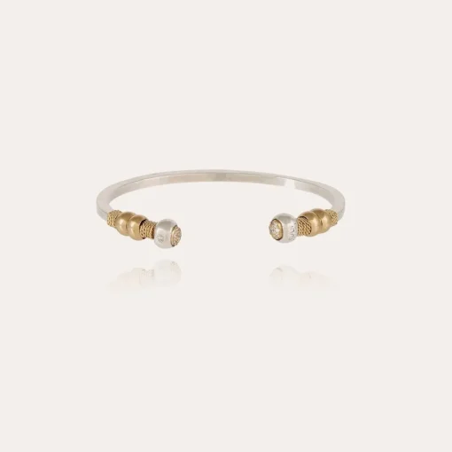 Sari Bis strass bracelet bicolore