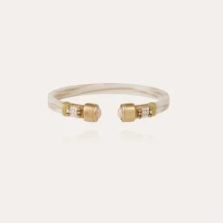 Sarina Bis bracelet acetate gold - Ivory