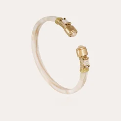 Sarina Bis bracelet acetate gold - Ivory