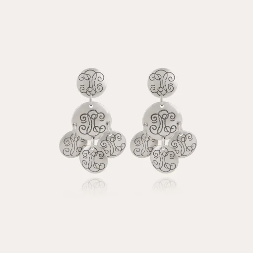 Sequin Diva earrings silver