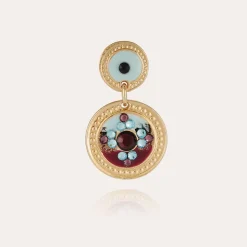 Sequin earrings gold