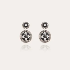 Sequin earrings silver